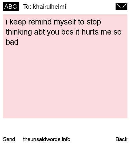 unsent message to khairulhelmi