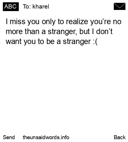 unsent message to kharel