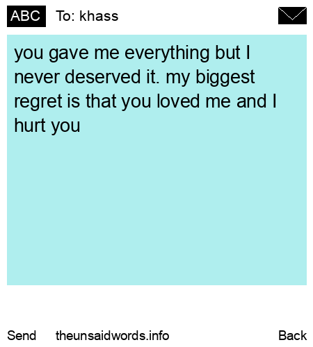 unsent message to khass