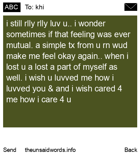 unsent message to khi