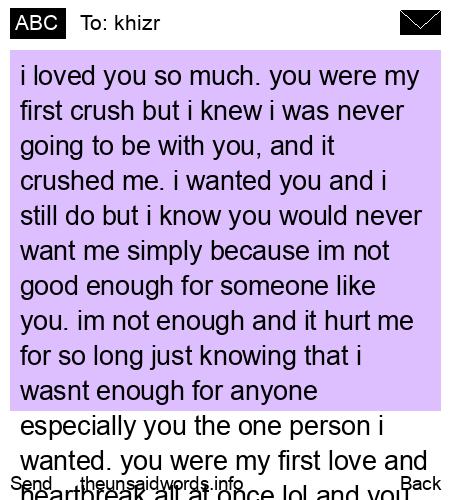 unsent message to khizr