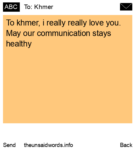 unsent message to Khmer