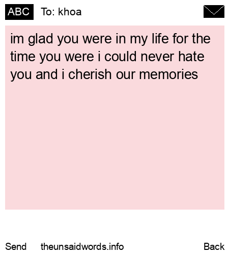 unsent message to khoa