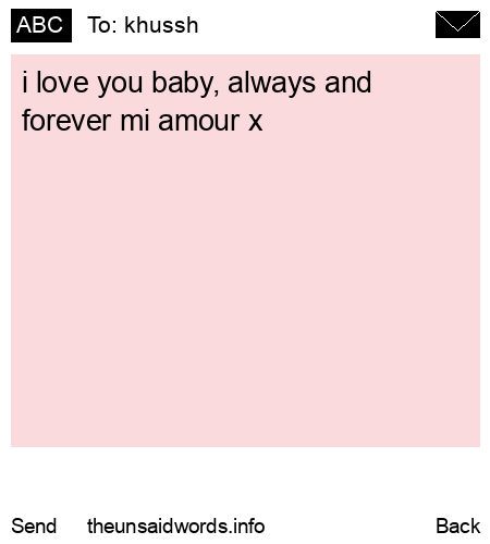 unsent message to khussh 