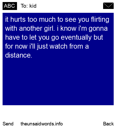 unsent message to kid