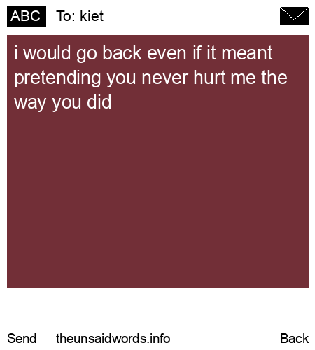 unsent message to kiet