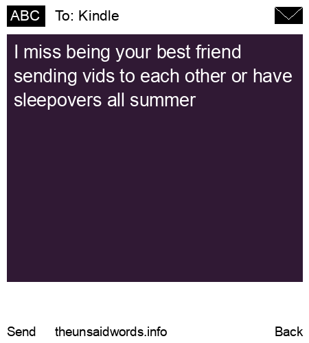 unsent message to Kindle
