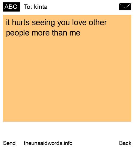 unsent message to kinta