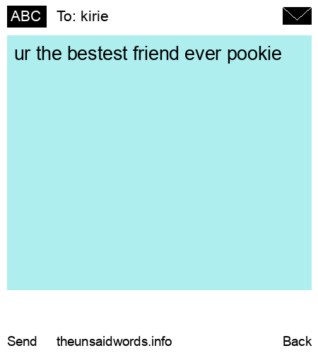 unsent message to kirie