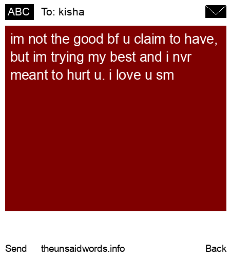 unsent message to kisha