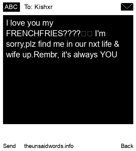 unsent message to Kishxr