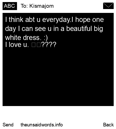 unsent message to Kismajom