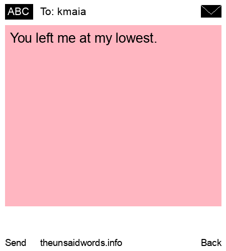 unsent message to kmaia