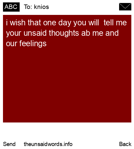 unsent message to knios