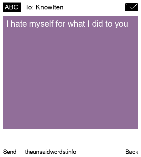 unsent message to Knowlten