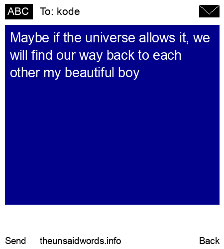 unsent message to kode