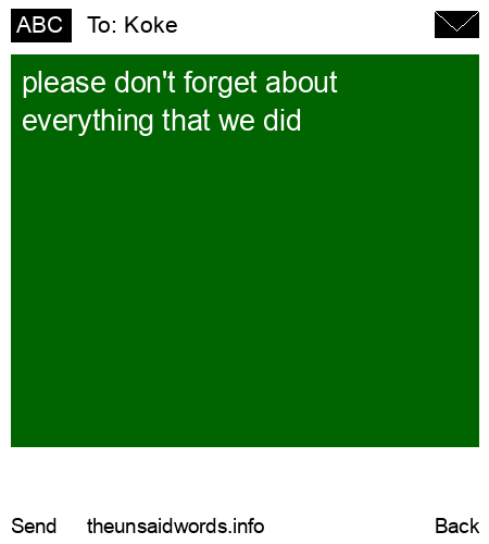 unsent message to Koke