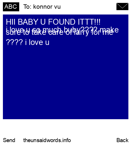 unsent message to konnor vu