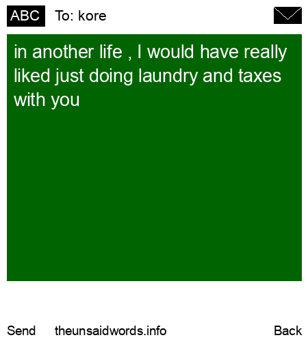unsent message to kore