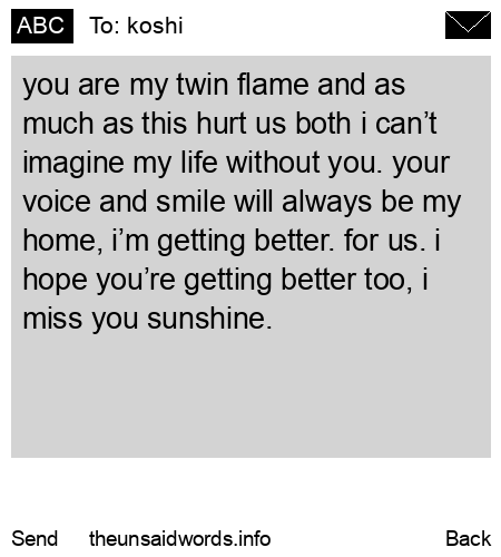 unsent message to koshi