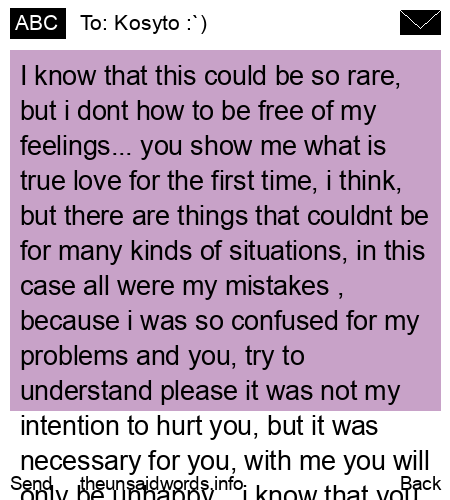 unsent message to Kosyto :`)