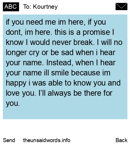 unsent message to Kourtney