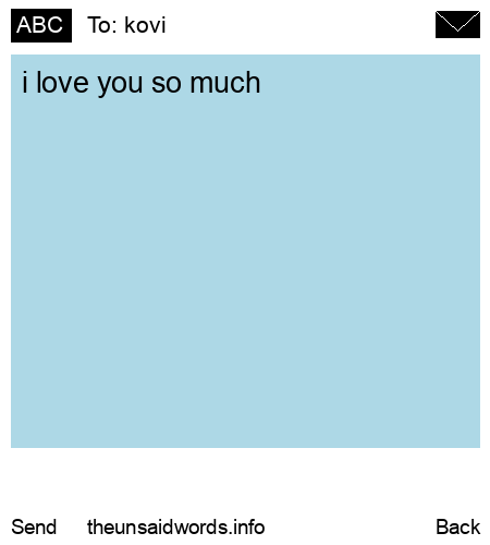 unsent message to kovi