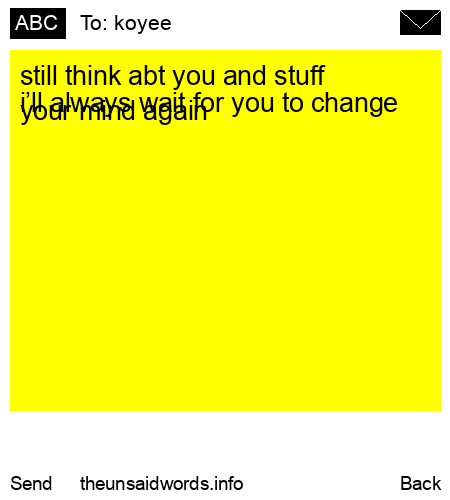 unsent message to koyee