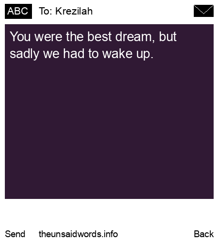 unsent message to Krezilah 