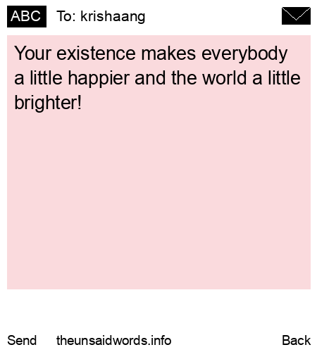 unsent message to krishaang