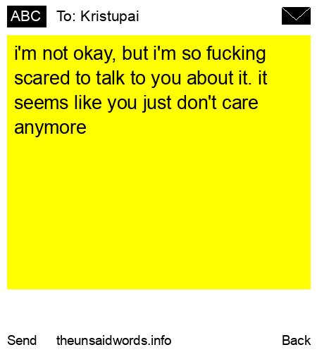 unsent message to Kristupai