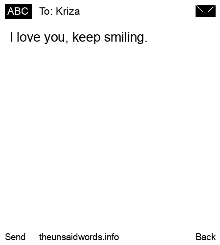 unsent message to Kriza