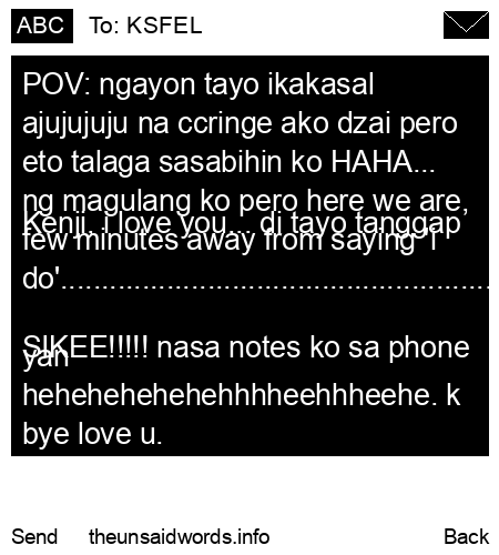 unsent message to KSFEL
