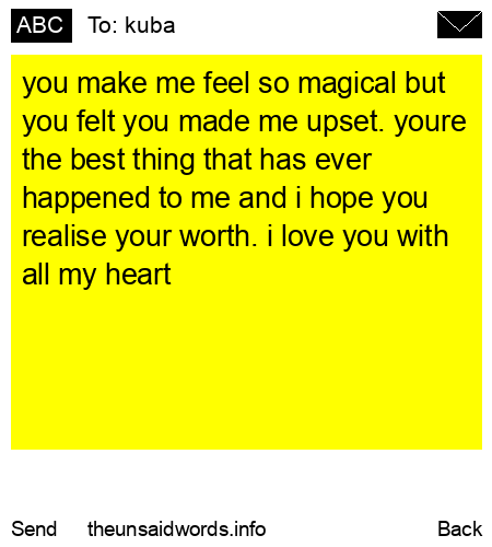 unsent message to kuba