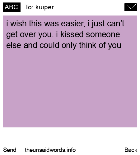 unsent message to kuiper
