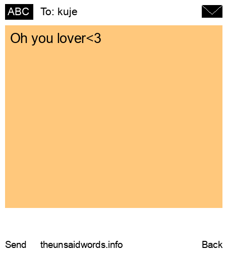 unsent message to kuje