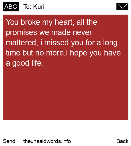 unsent message to Kuri