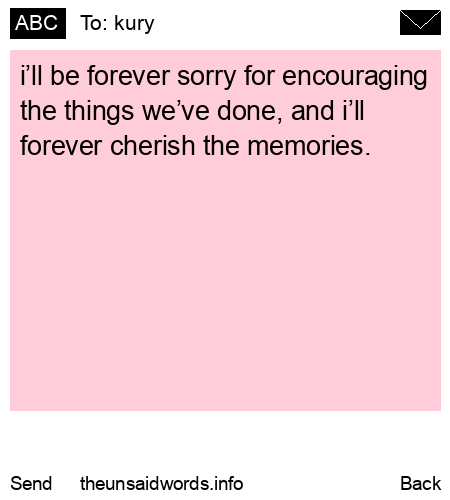 unsent message to kury