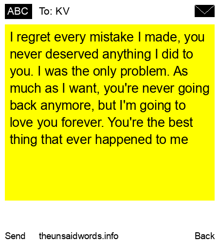 unsent message to KV