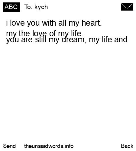 unsent message to kych