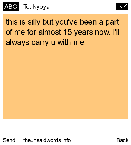 unsent message to kyoya