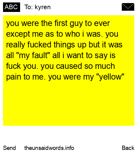 unsent message to kyren
