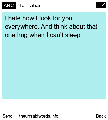 unsent message to Labar