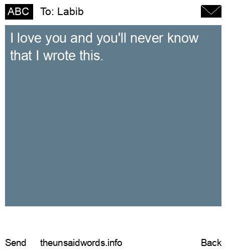 unsent message to Labib