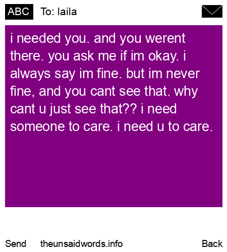 unsent message to laila