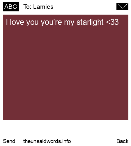 unsent message to Lamies