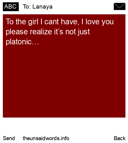 unsent message to Lanaya 