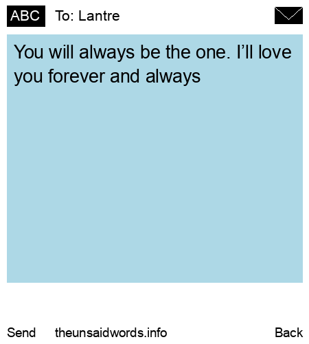 unsent message to Lantre