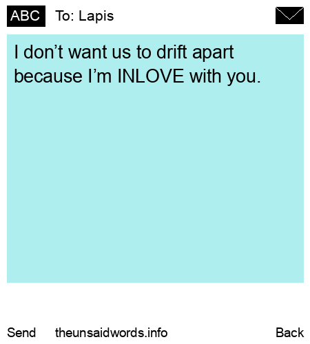 unsent message to Lapis