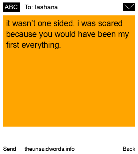 unsent message to lashana